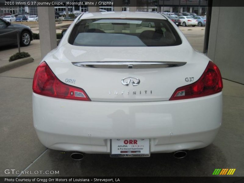 Moonlight White / Graphite 2010 Infiniti G 37 Journey Coupe