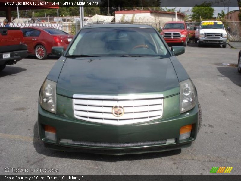 Silver Green / Light Neutral 2003 Cadillac CTS Sedan