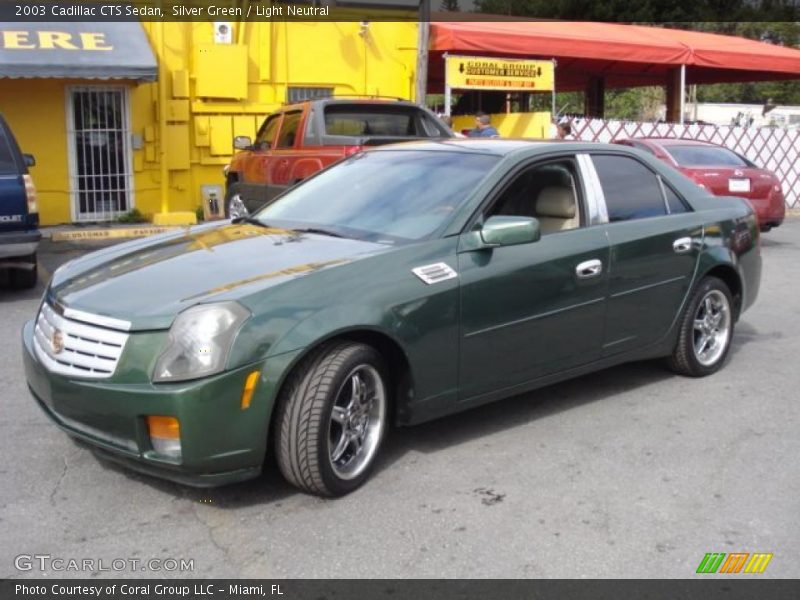 Silver Green / Light Neutral 2003 Cadillac CTS Sedan