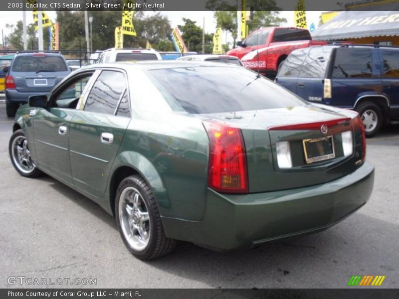 Silver Green / Light Neutral 2003 Cadillac CTS Sedan