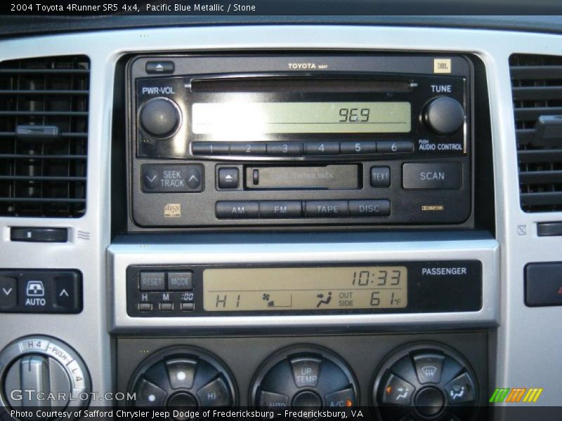 Pacific Blue Metallic / Stone 2004 Toyota 4Runner SR5 4x4