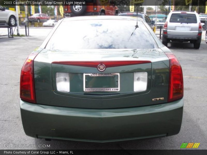 Silver Green / Light Neutral 2003 Cadillac CTS Sedan