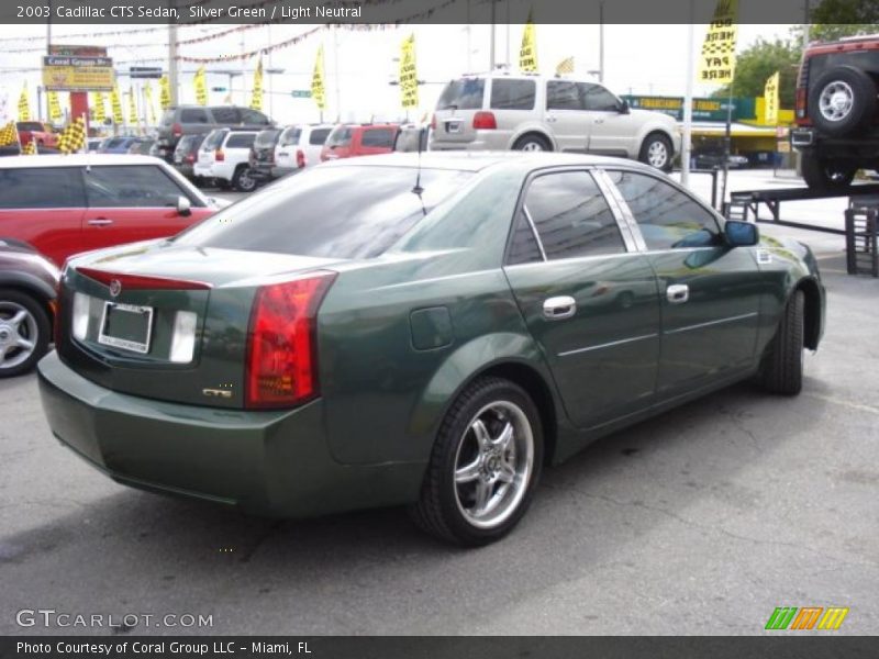 Silver Green / Light Neutral 2003 Cadillac CTS Sedan