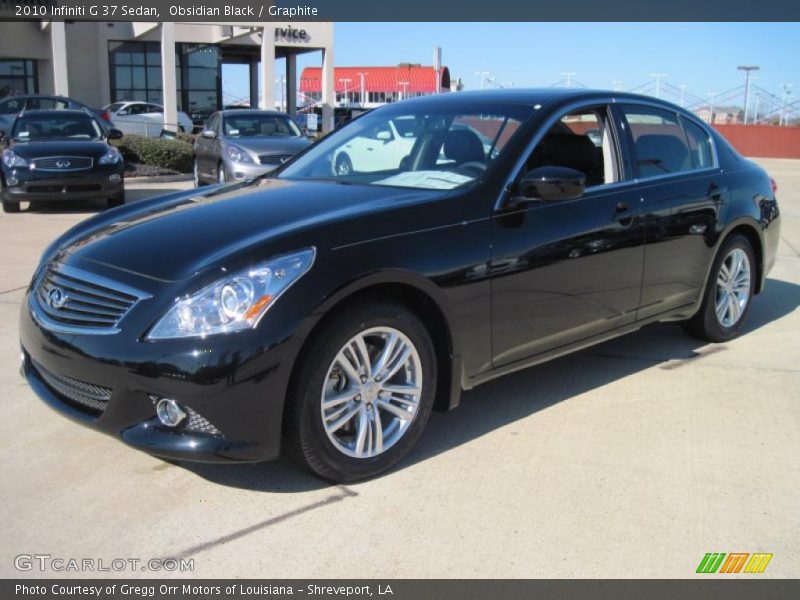 Obsidian Black / Graphite 2010 Infiniti G 37 Sedan
