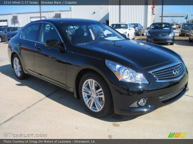 Obsidian Black / Graphite 2010 Infiniti G 37 Sedan