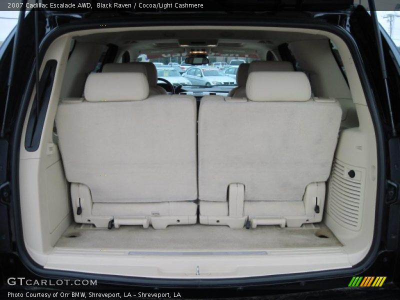 Black Raven / Cocoa/Light Cashmere 2007 Cadillac Escalade AWD