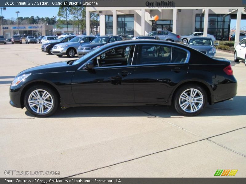 Obsidian Black / Graphite 2010 Infiniti G 37 Sedan