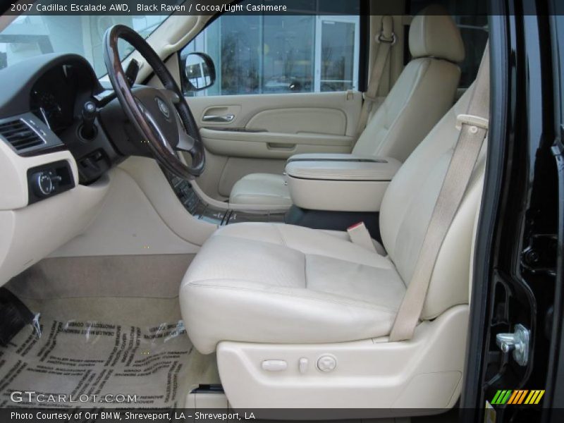 Black Raven / Cocoa/Light Cashmere 2007 Cadillac Escalade AWD