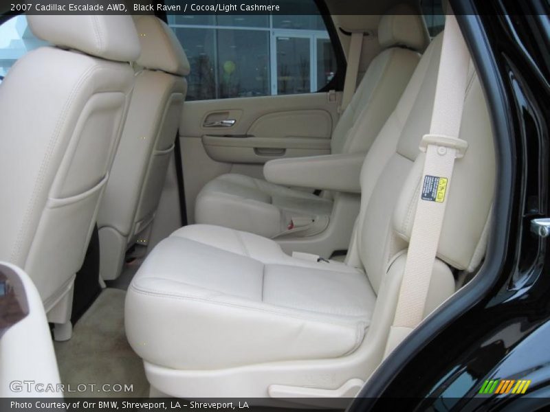 Black Raven / Cocoa/Light Cashmere 2007 Cadillac Escalade AWD