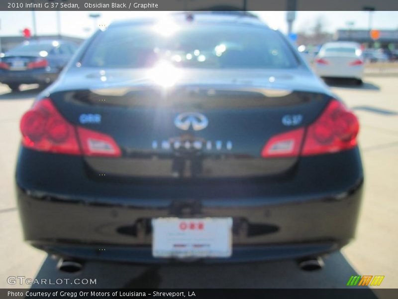 Obsidian Black / Graphite 2010 Infiniti G 37 Sedan