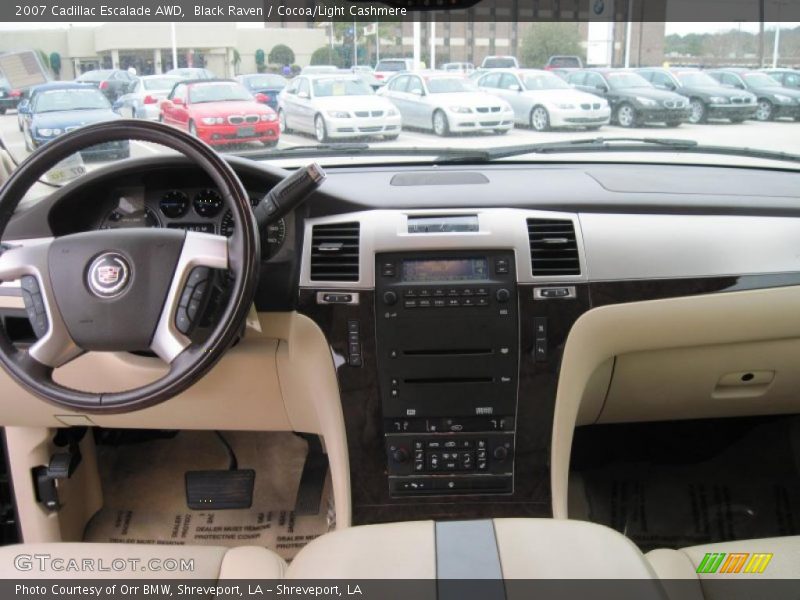 Black Raven / Cocoa/Light Cashmere 2007 Cadillac Escalade AWD