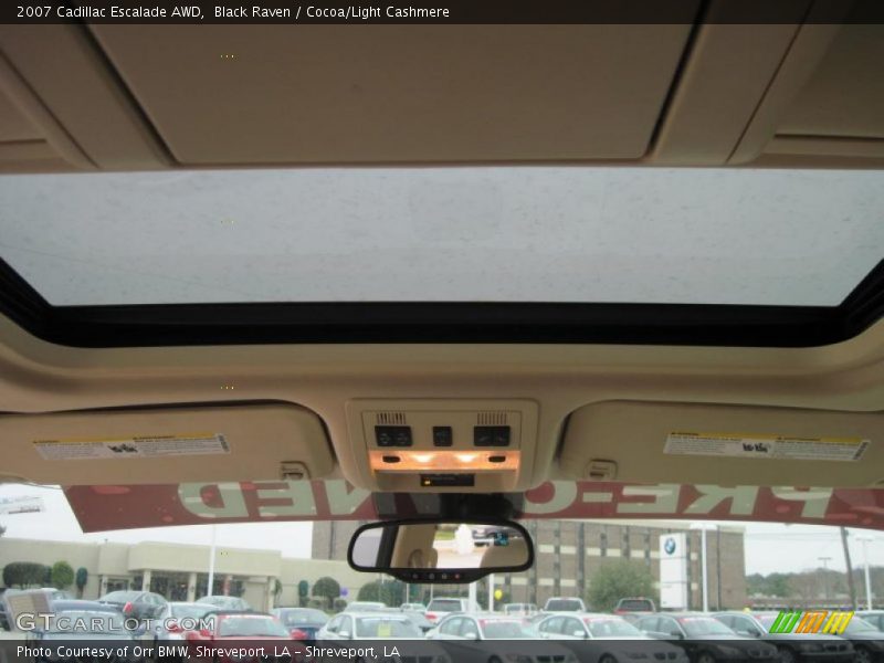 Black Raven / Cocoa/Light Cashmere 2007 Cadillac Escalade AWD