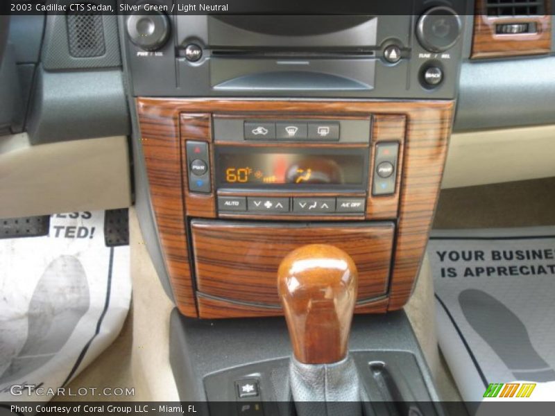 Silver Green / Light Neutral 2003 Cadillac CTS Sedan