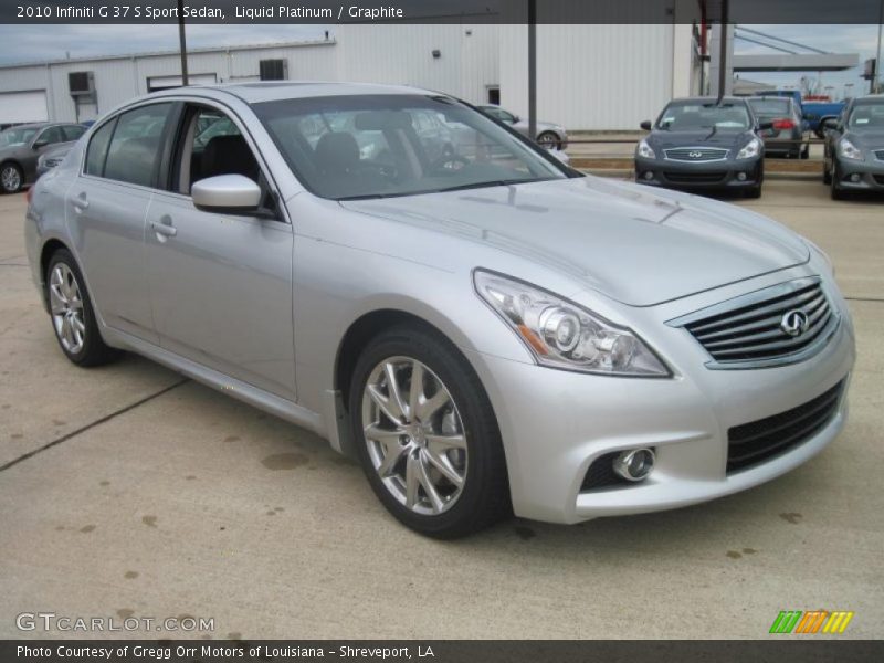Liquid Platinum / Graphite 2010 Infiniti G 37 S Sport Sedan