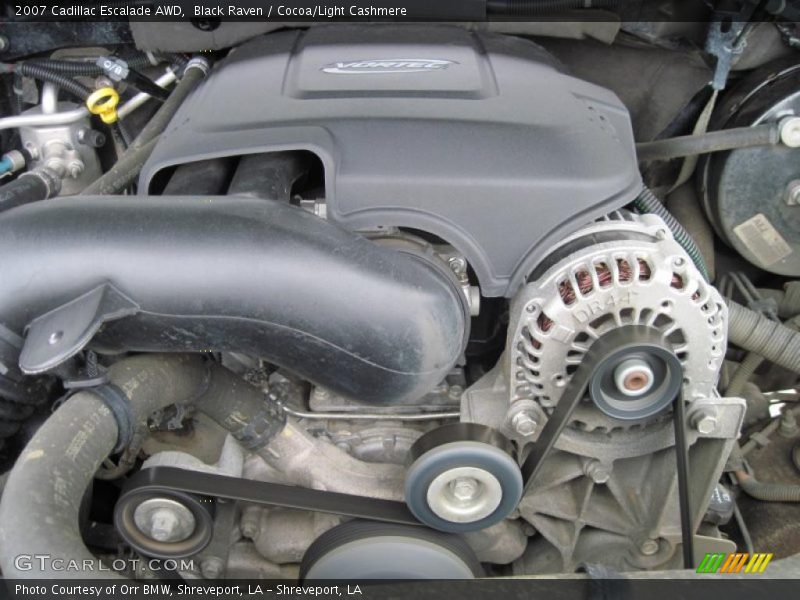 Black Raven / Cocoa/Light Cashmere 2007 Cadillac Escalade AWD