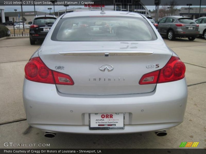 Liquid Platinum / Graphite 2010 Infiniti G 37 S Sport Sedan