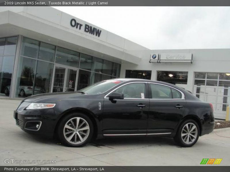 Tuxedo Black Metallic / Light Camel 2009 Lincoln MKS Sedan