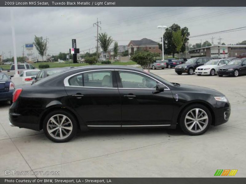 Tuxedo Black Metallic / Light Camel 2009 Lincoln MKS Sedan