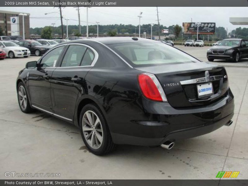 Tuxedo Black Metallic / Light Camel 2009 Lincoln MKS Sedan