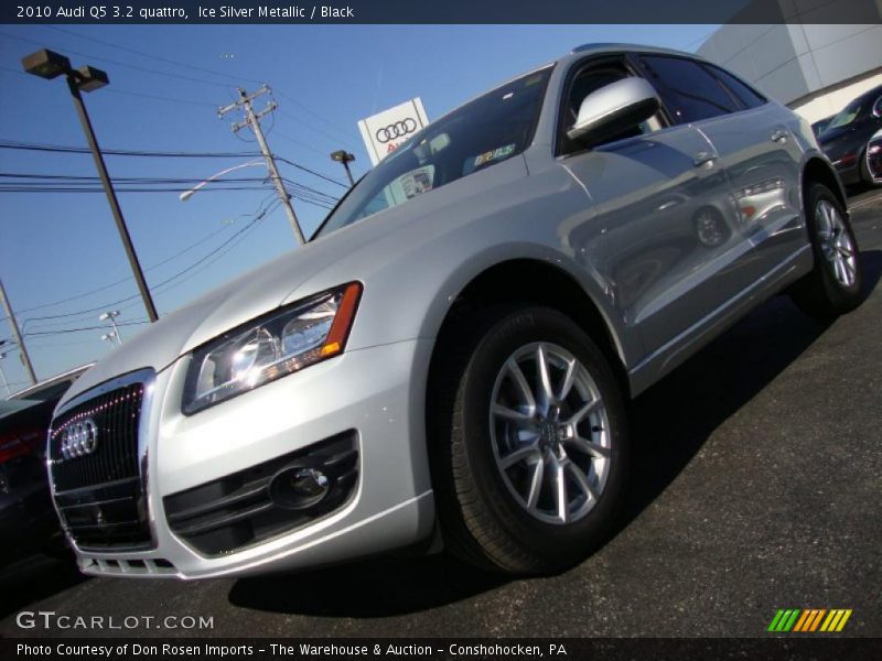 Ice Silver Metallic / Black 2010 Audi Q5 3.2 quattro