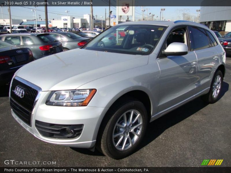 Ice Silver Metallic / Black 2010 Audi Q5 3.2 quattro