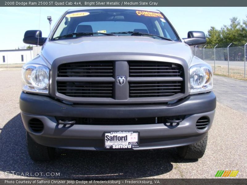 Bright Silver Metallic / Medium Slate Gray 2008 Dodge Ram 2500 ST Quad Cab 4x4