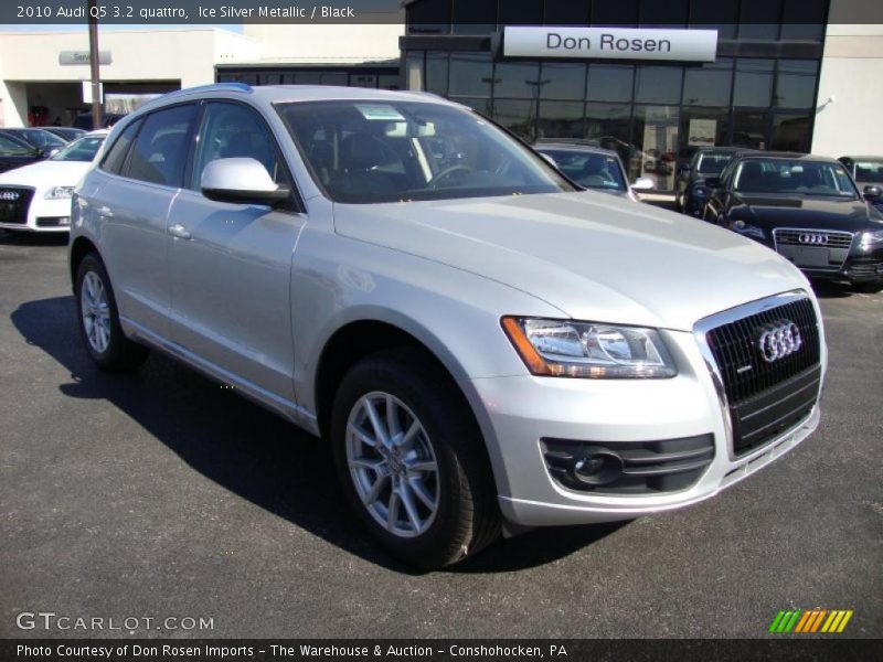 Ice Silver Metallic / Black 2010 Audi Q5 3.2 quattro