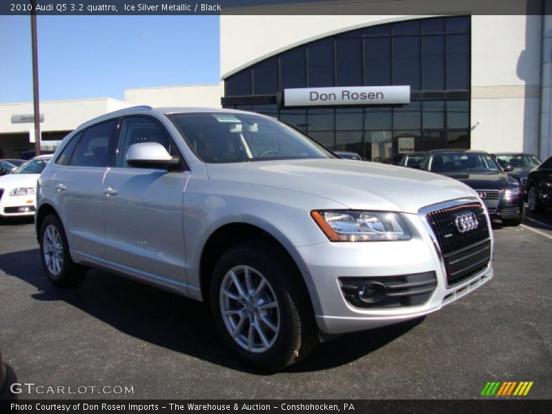 Ice Silver Metallic / Black 2010 Audi Q5 3.2 quattro