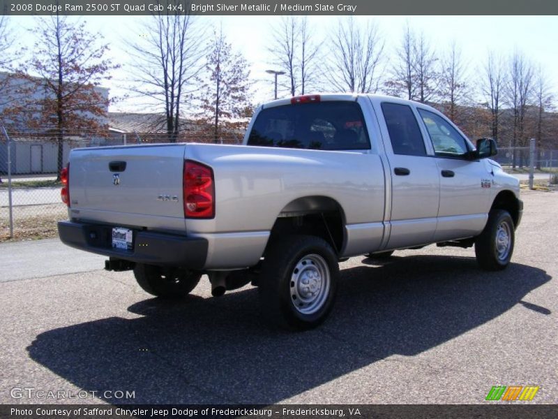 Bright Silver Metallic / Medium Slate Gray 2008 Dodge Ram 2500 ST Quad Cab 4x4