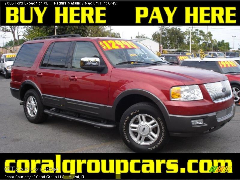 Redfire Metallic / Medium Flint Grey 2005 Ford Expedition XLT