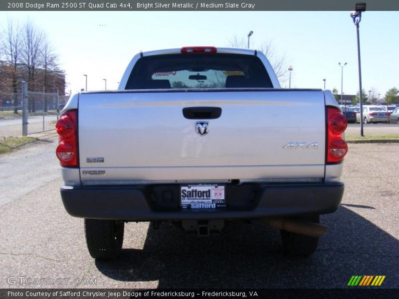 Bright Silver Metallic / Medium Slate Gray 2008 Dodge Ram 2500 ST Quad Cab 4x4