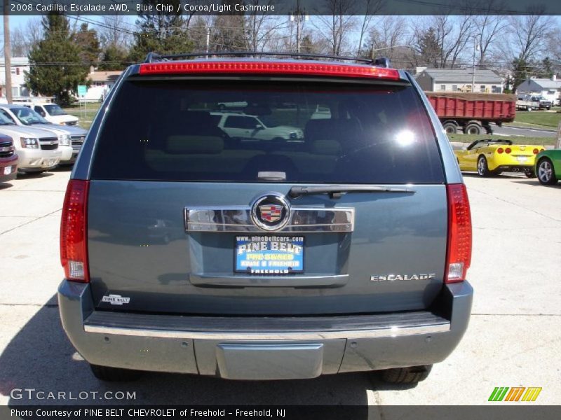 Blue Chip / Cocoa/Light Cashmere 2008 Cadillac Escalade AWD