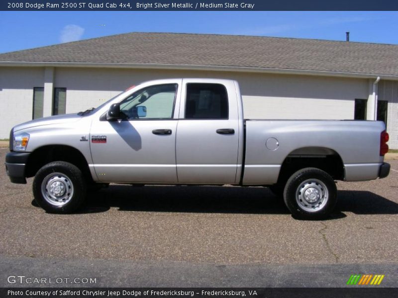 Bright Silver Metallic / Medium Slate Gray 2008 Dodge Ram 2500 ST Quad Cab 4x4