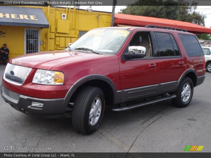 Redfire Metallic / Medium Flint Grey 2005 Ford Expedition XLT