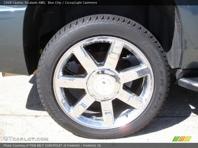 Blue Chip / Cocoa/Light Cashmere 2008 Cadillac Escalade AWD