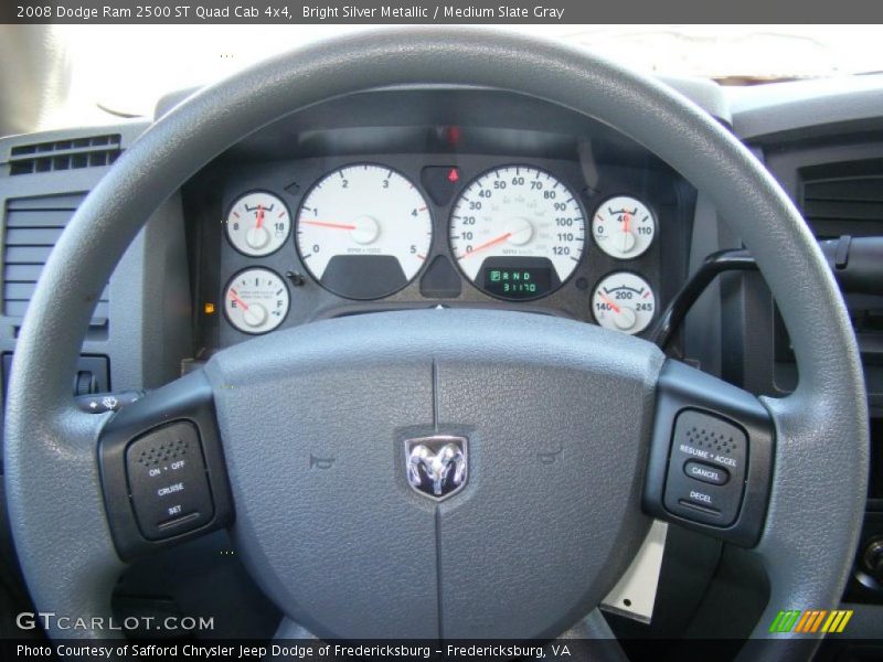 Bright Silver Metallic / Medium Slate Gray 2008 Dodge Ram 2500 ST Quad Cab 4x4