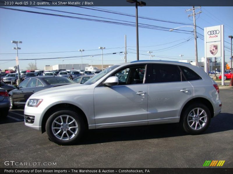 Ice Silver Metallic / Black 2010 Audi Q5 3.2 quattro