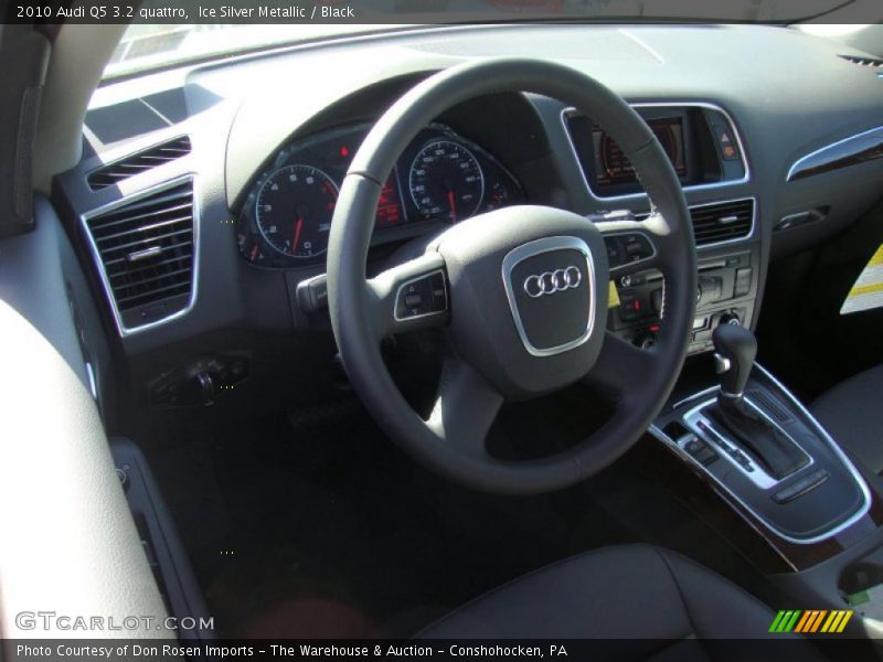 Ice Silver Metallic / Black 2010 Audi Q5 3.2 quattro