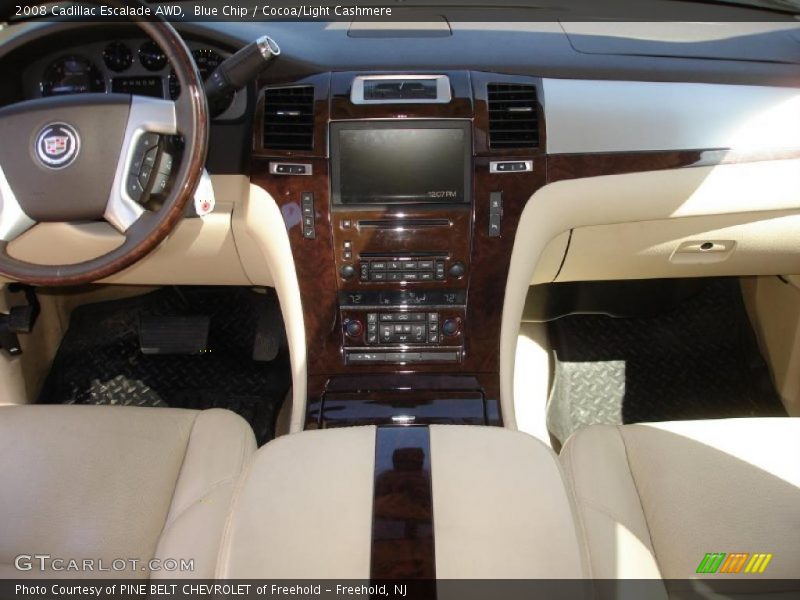 Blue Chip / Cocoa/Light Cashmere 2008 Cadillac Escalade AWD