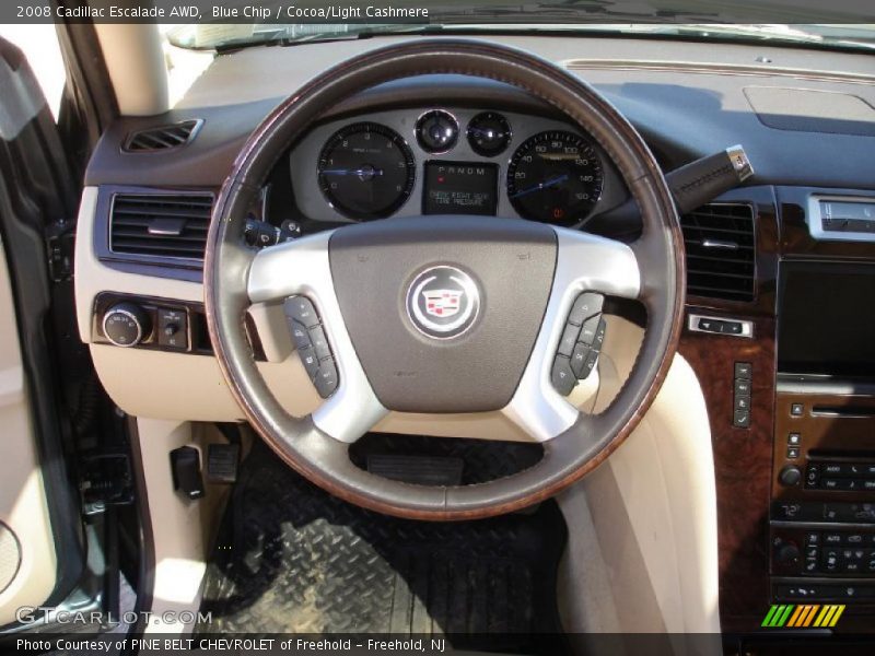 Blue Chip / Cocoa/Light Cashmere 2008 Cadillac Escalade AWD