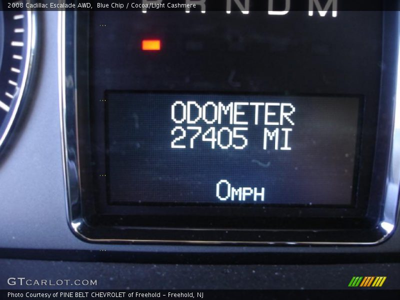 Blue Chip / Cocoa/Light Cashmere 2008 Cadillac Escalade AWD