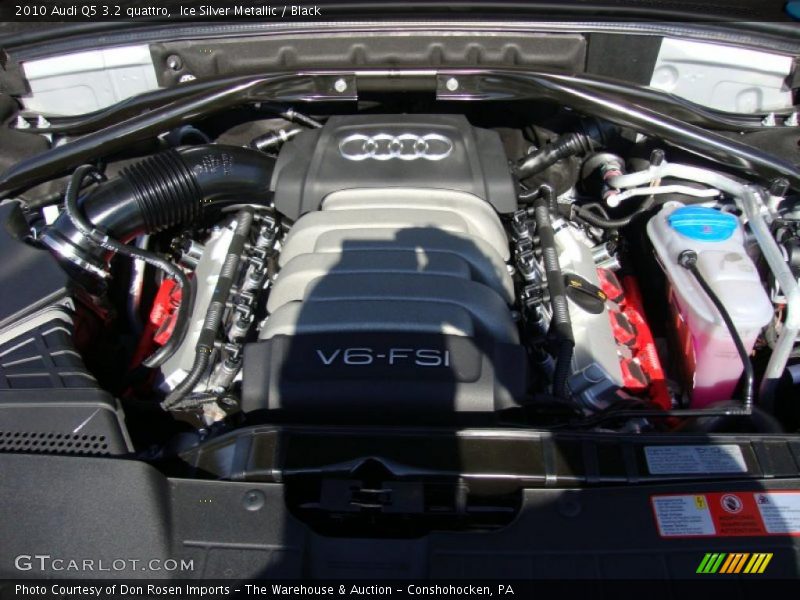 Ice Silver Metallic / Black 2010 Audi Q5 3.2 quattro
