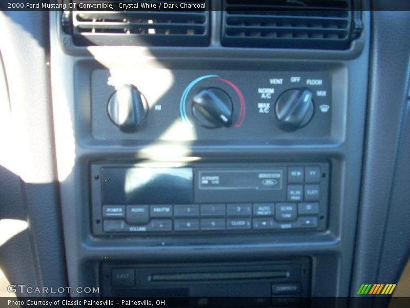 Crystal White / Dark Charcoal 2000 Ford Mustang GT Convertible