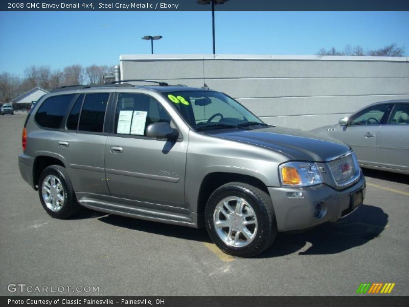 Steel Gray Metallic / Ebony 2008 GMC Envoy Denali 4x4