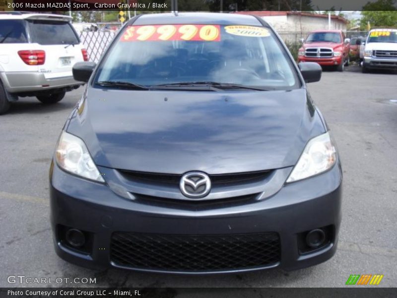 Carbon Gray Mica / Black 2006 Mazda MAZDA5 Sport