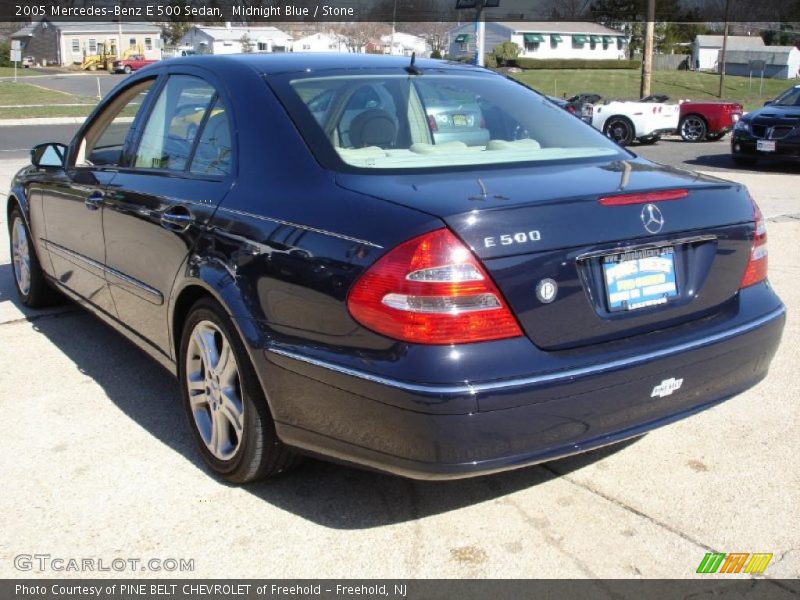 Midnight Blue / Stone 2005 Mercedes-Benz E 500 Sedan