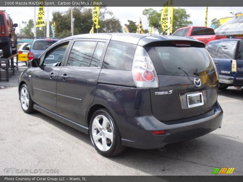 Carbon Gray Mica / Black 2006 Mazda MAZDA5 Sport