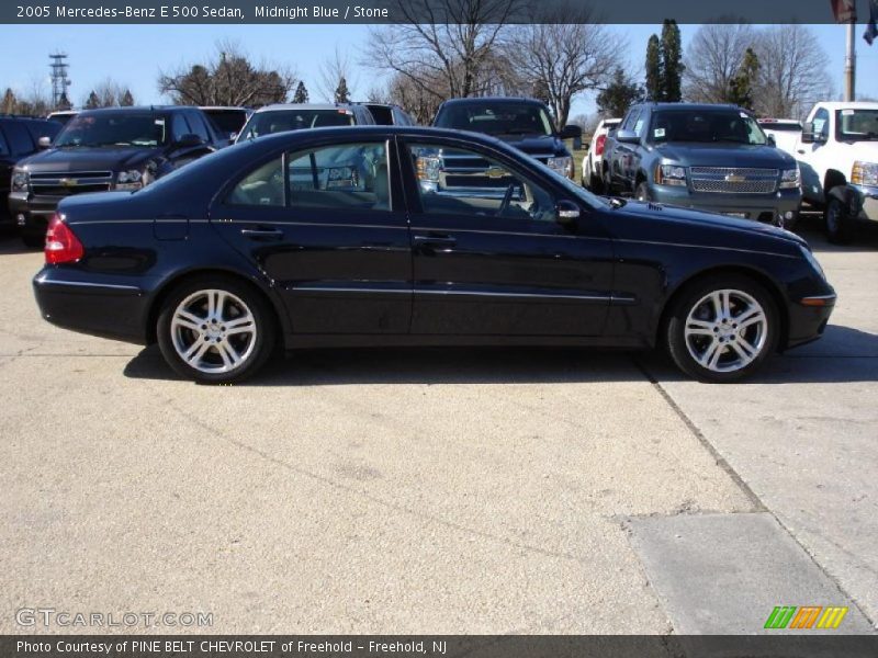 Midnight Blue / Stone 2005 Mercedes-Benz E 500 Sedan