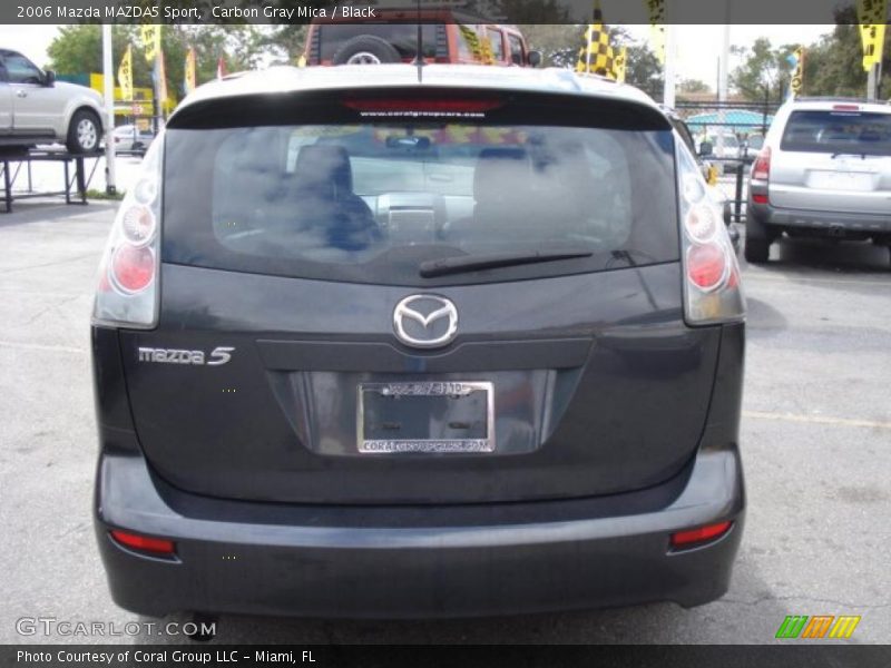 Carbon Gray Mica / Black 2006 Mazda MAZDA5 Sport