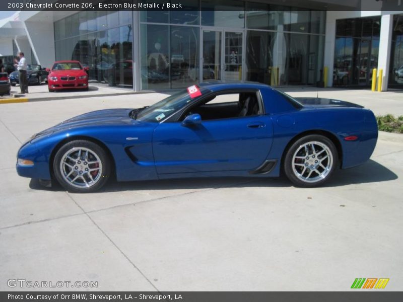 Electron Blue Metallic / Black 2003 Chevrolet Corvette Z06